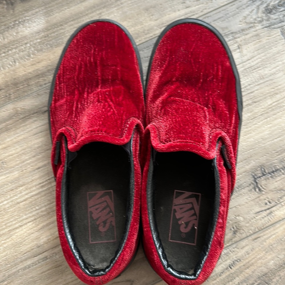 Red velvet vans